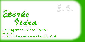 eperke vidra business card